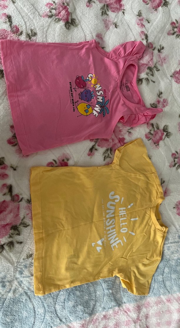 Kız Çocuk Pembe Fırfırlı Askısız Tişört - Görsel 3