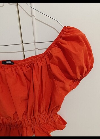 Diğer Nar çiçeği kadın crop bluz 