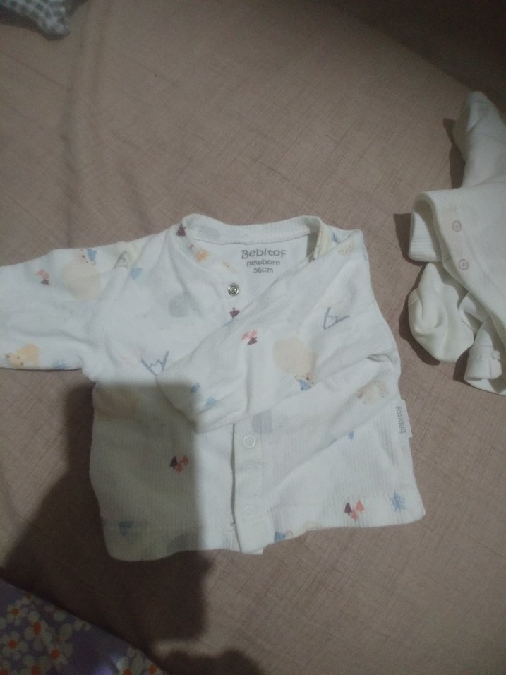 Uzun Kollu Fil Desenli Bebek Zıbını - Görsel 3