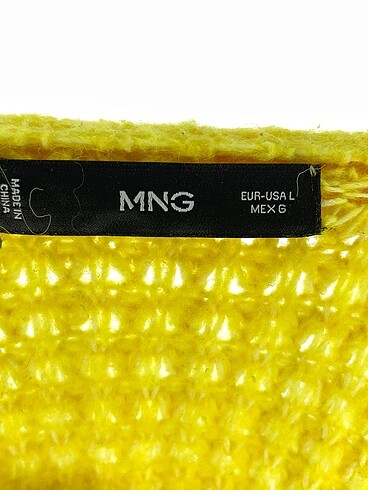 l Beden sarı Renk Mango Kazak / Triko %70 İndirimli.