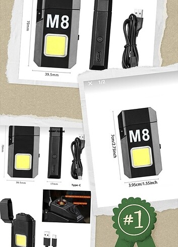 Elektronik çakmak LED ışıklı 