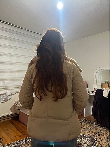 m Beden ten rengi Renk Şişme mont
