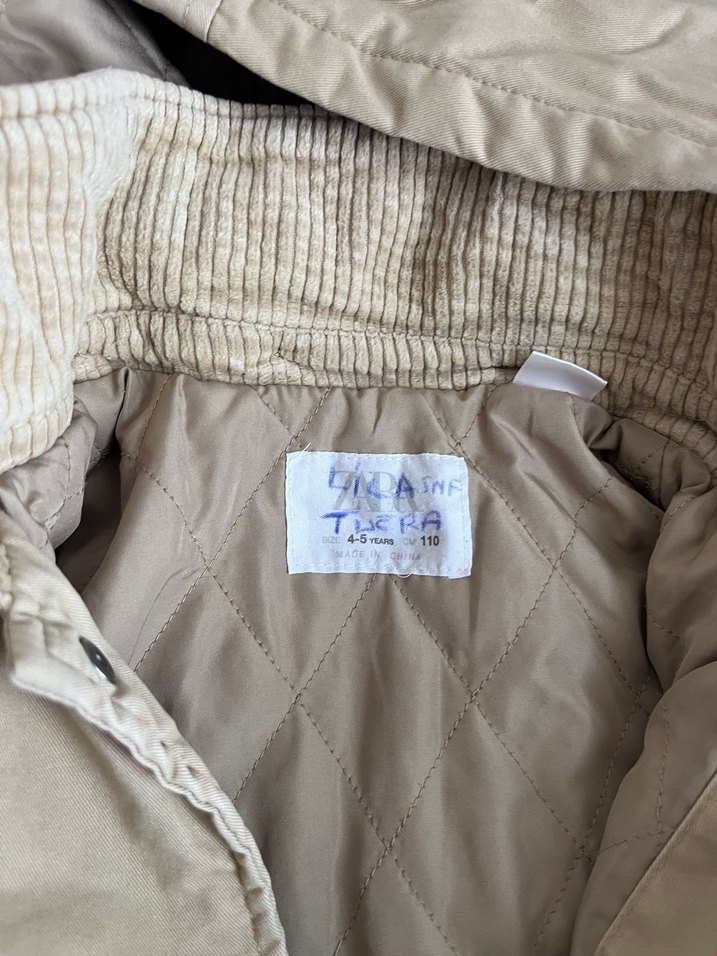 Bej Düğmeli Erkek Çocuk Keten Ceket - Görsel 3