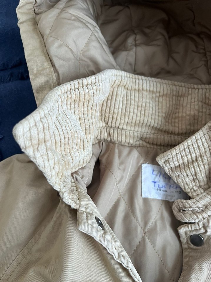 Bej Düğmeli Erkek Çocuk Keten Ceket - Görsel 4