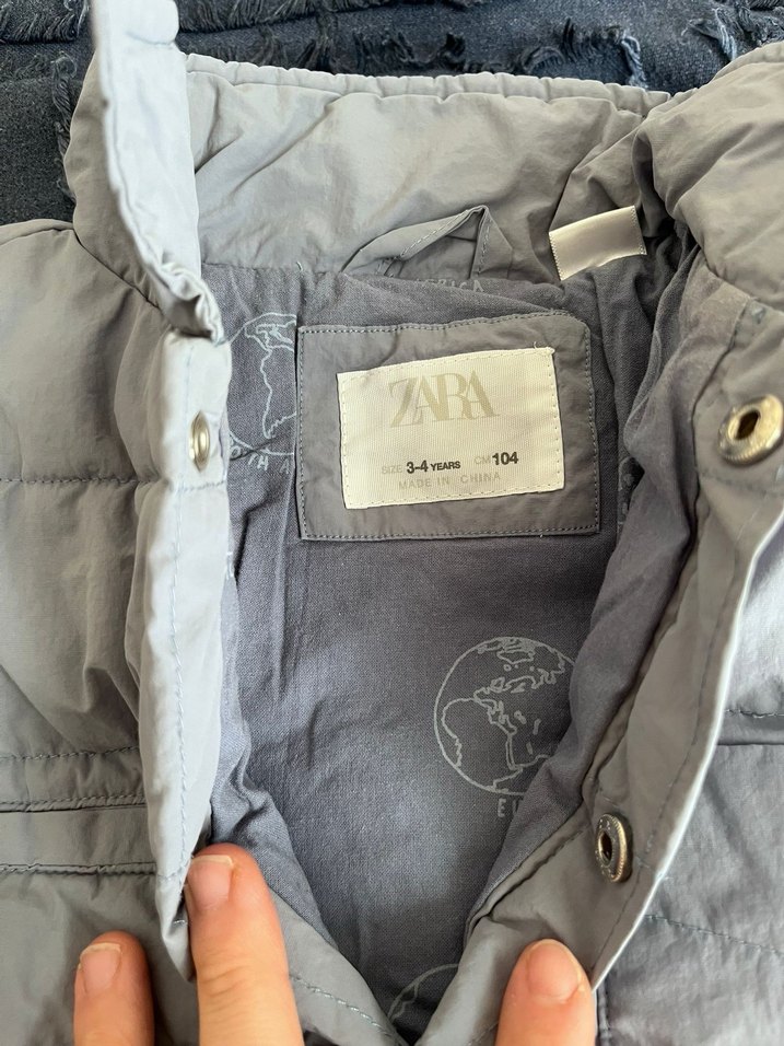 Erkek Çocuk Buz Mavisi Kaban - Görsel 5