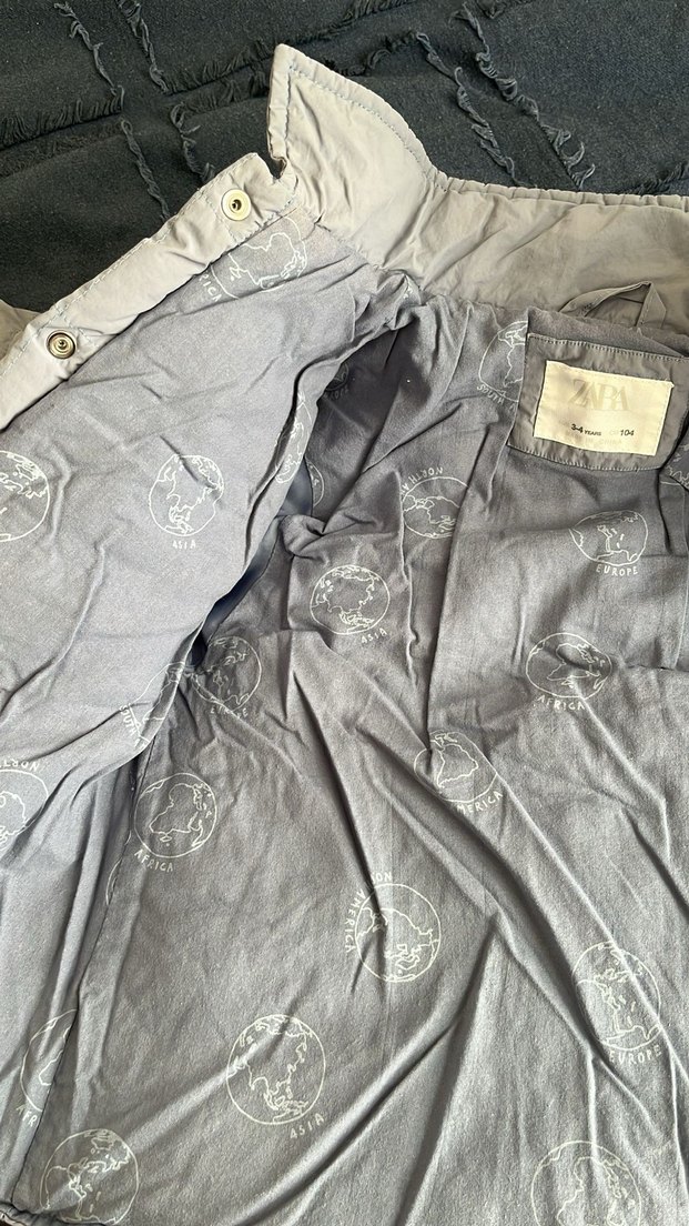 Erkek Çocuk Buz Mavisi Kaban - Görsel 3