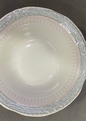 Yeşil Pastel Desenli Seramik Kase 6 lı - Görsel 3