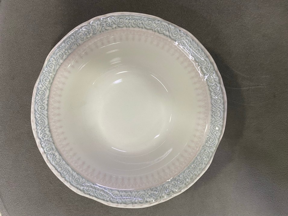 Yeşil Pastel Desenli Seramik Kase 6 lı - Görsel 3