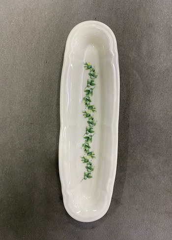 Beyaz Seramik Limon Desenli Tabak - Görsel 2