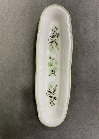 Beyaz Seramik Limon Desenli Tabak - Görsel 3