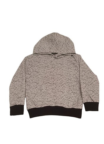 7 Yaş Beden 3/7 yaş çocuk kapüşonlu kanguru cepli sweatshirt
