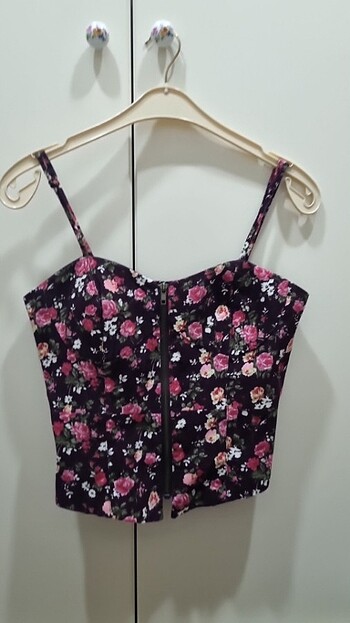 Koton korse görünümlü crop
