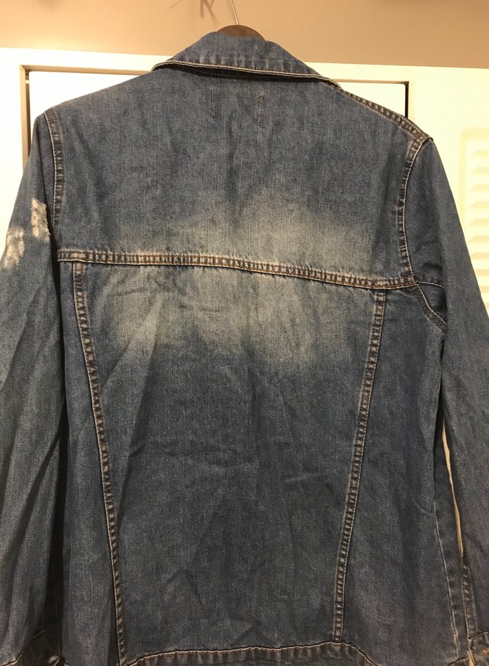 Nakışlı Mavi Kadın Kot Ceket - Görsel 3