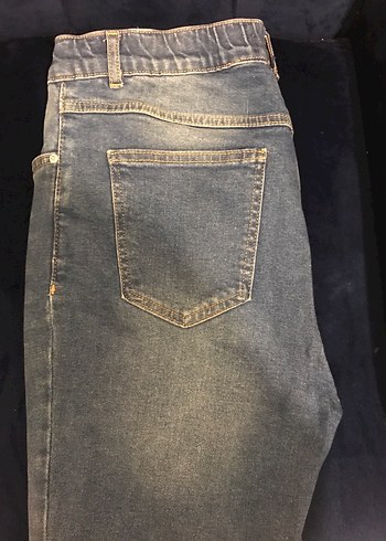 Kadın Lacivert Midi Boy Dar Kesim Kot Pantolon - Görsel 2