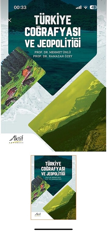 Türkiye Coğrafyası ve Jeopolitiği kitabı