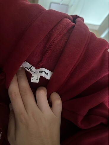 s Beden bordo Renk kapüşonlu sweatshirt
