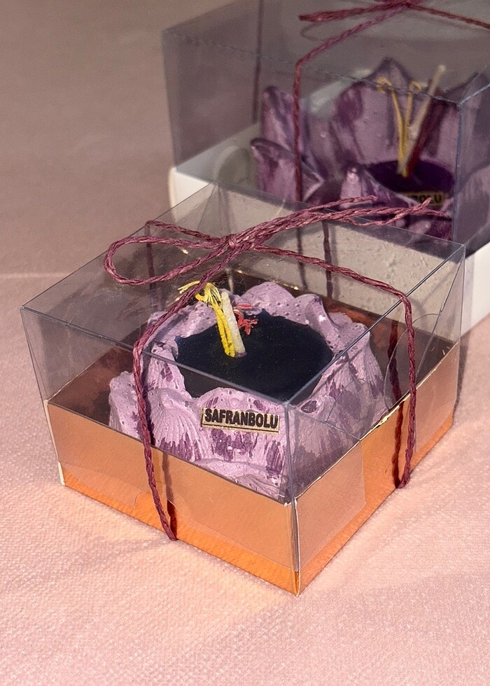 Safran Çiçeği Hediyelik Mumluk - Görsel 2