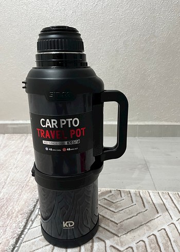 (Bu gece 00.00 dan sonra tekrar eski fiyat)siyah vakumlu termos - Görsel 5