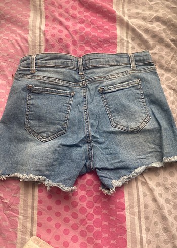 Mini kot şort - Görsel 2