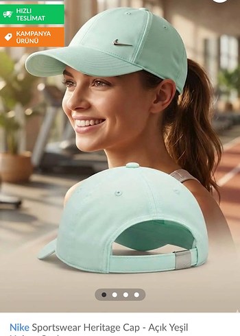 Nike Acik Yesil Spor Sapka
