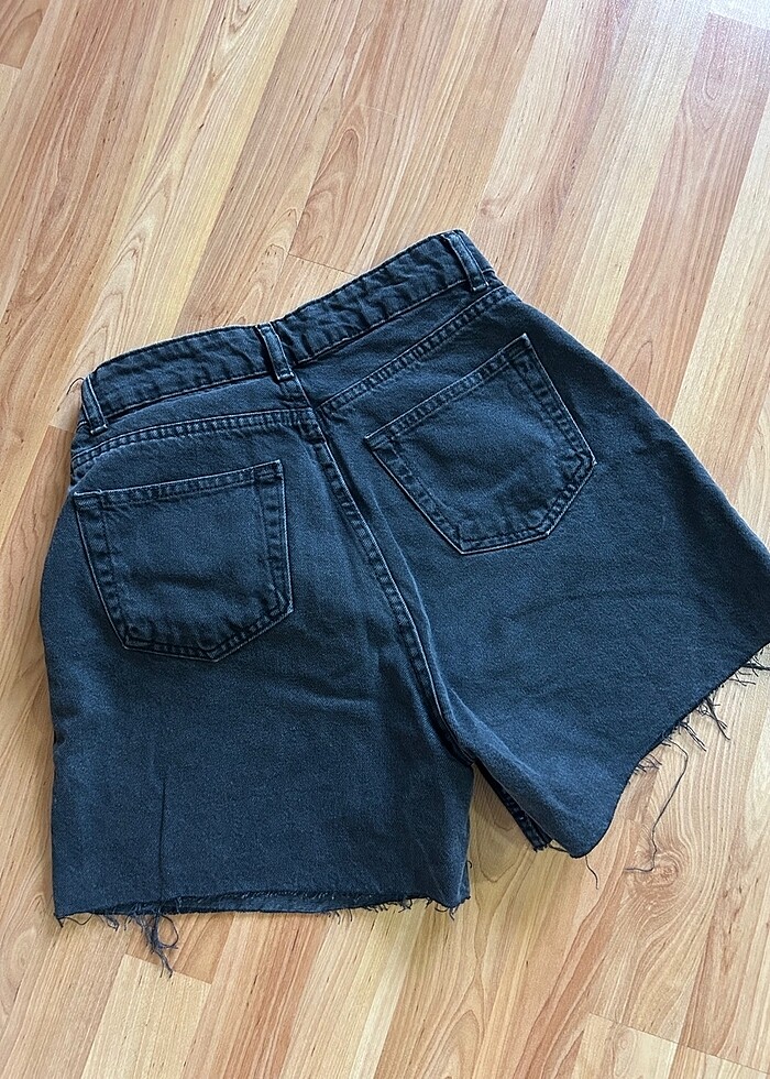 Siyah mini şort - Görsel 2