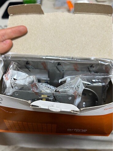 İkili çerçeveli priz seti gri antrasit - Görsel 3