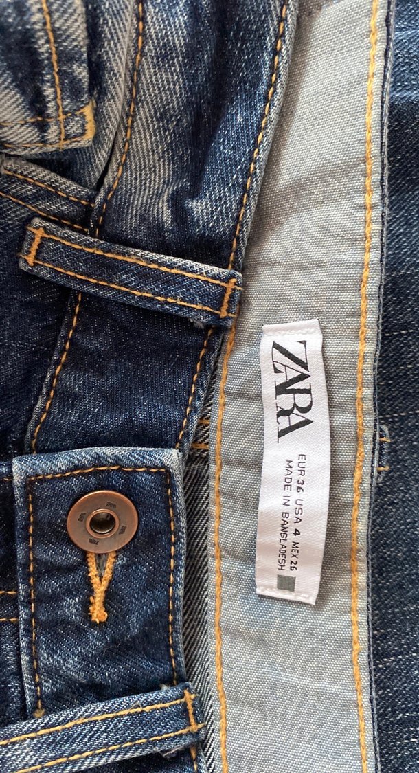 Zara koyu renk baggy jean - Görsel 3