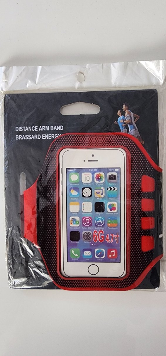 Renkli Kırmızı Elastik Biker Telefon Kılıfı - Görsel 3