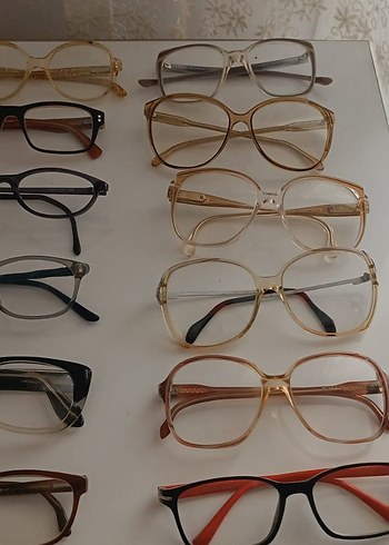 Şeffaf Bej Vintage Kadın Gözlükleri - Görsel 3