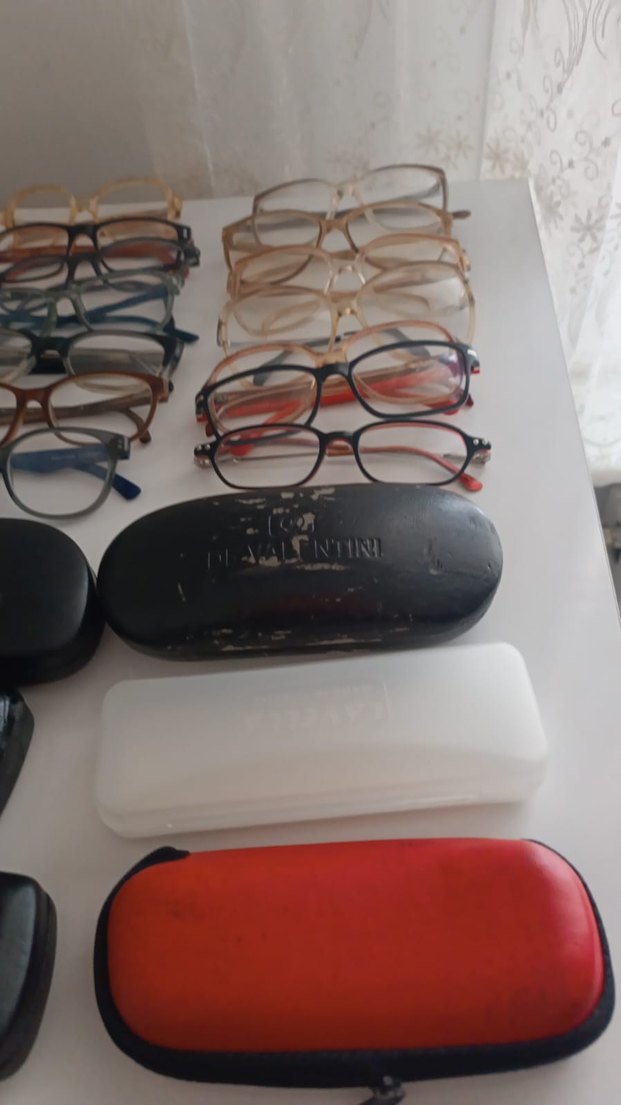 Şeffaf Bej Vintage Kadın Gözlükleri - Görsel 2