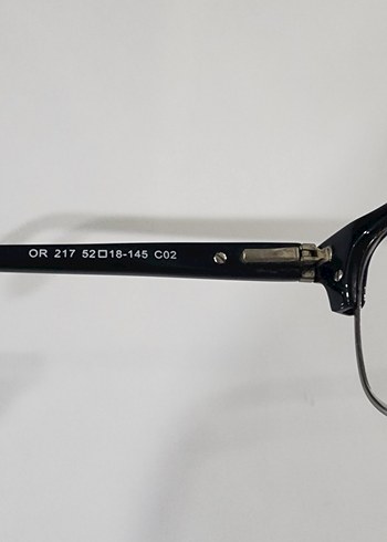 Kemer Detaylı Siyah Klasik Kadın Gözlüğü - Görsel 3