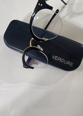 Şeffaf Siyah Vintage Kadın Gözlüğü VERDURE - Görsel 9