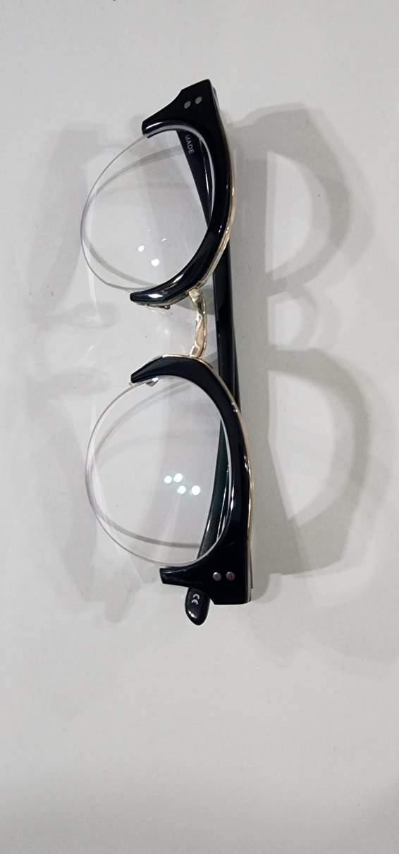 Şeffaf Siyah Vintage Kadın Gözlüğü VERDURE - Görsel 2