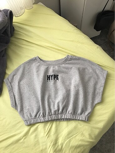 xs Beden gri Renk Defacto crop