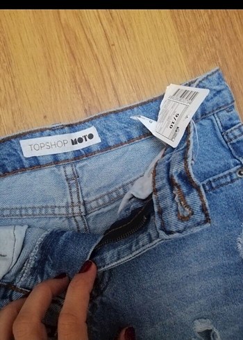 Kadın Mavi Denim Mini Etek