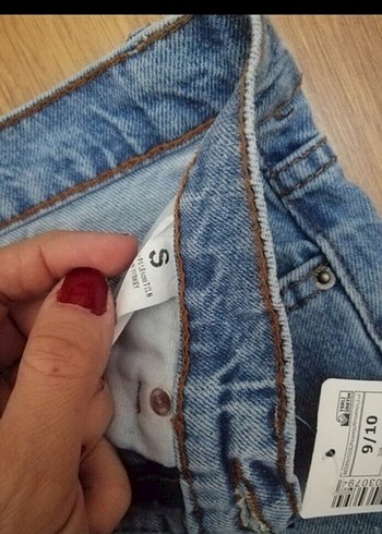 s Beden Kadın Mavi Denim Mini Etek