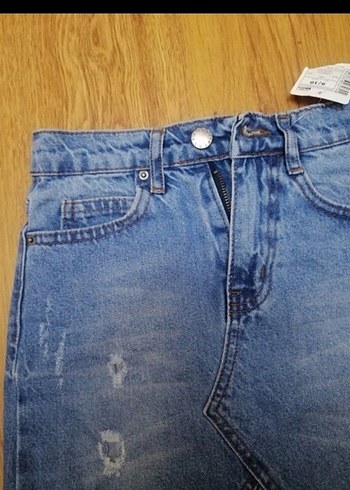 s Beden mavi Renk Kadın Mavi Denim Mini Etek
