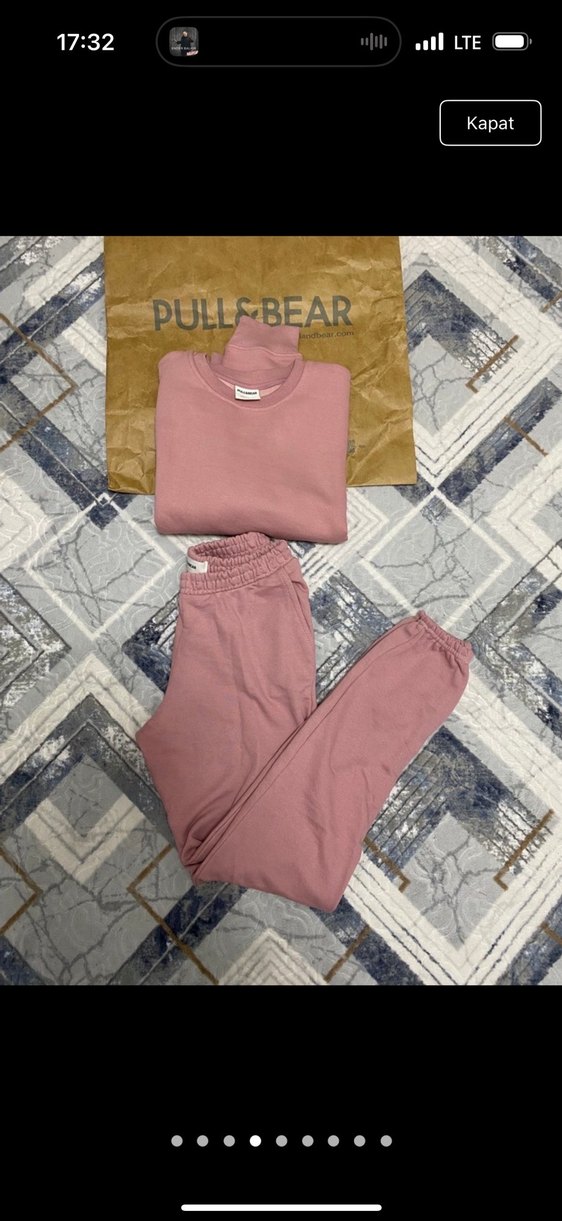 Pembe Pamuklu Kadın Eşofman Takımı — görsel 6/7