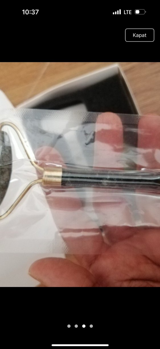 Doğal Yeşim Taşı Yüz Masaj Rulosu ve Guasha Taşı - Görsel 3