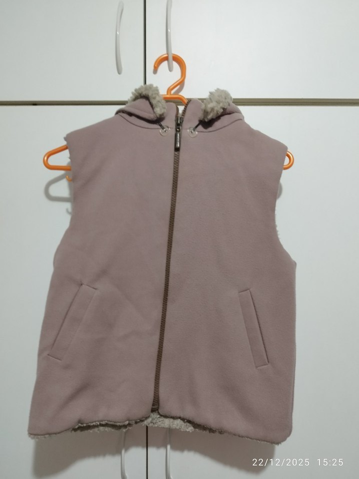 vizon renk kız çocuk yelek - Görsel 2