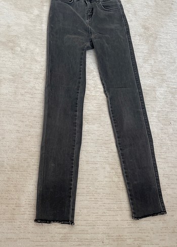 Gri Kadın Denim Normal Boy Skinny Jean