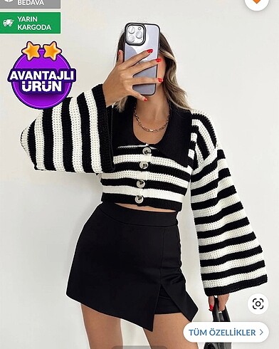 çizgili hırka