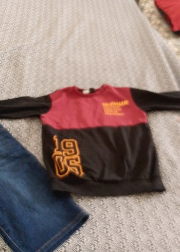 Erkek Çocuk Kırmızı Siyah Sweatshirt - Görsel 5