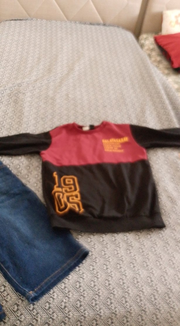 Erkek Çocuk Kırmızı Siyah Sweatshirt - Görsel 5