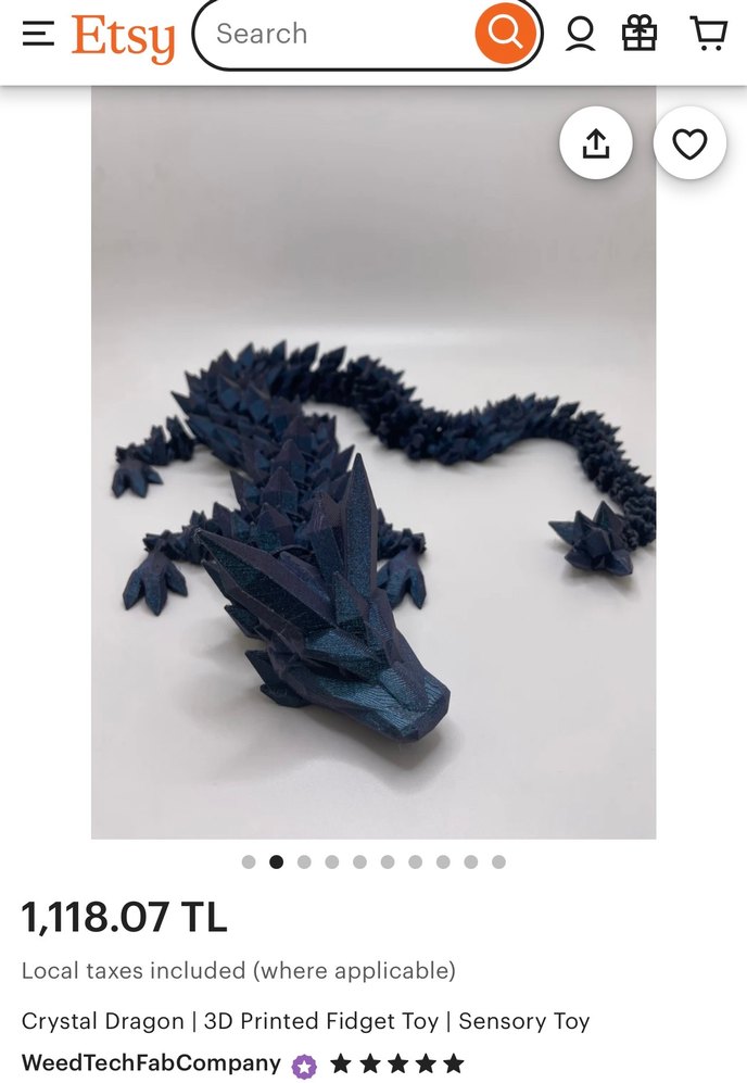 Crystal Dragon | 3D EJDERHA - Görsel 5