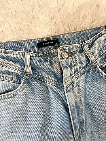 32 Beden Açık mavi vintage jean