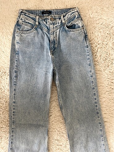 32 Beden mavi Renk Açık mavi vintage jean