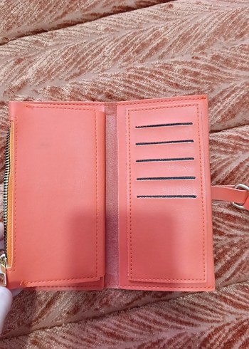 turuncu Tokalı Kadın El Cüzdanı - Görsel 4