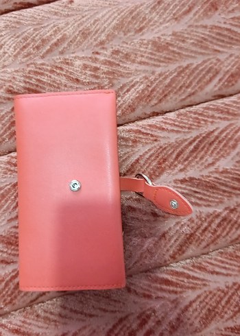 turuncu Tokalı Kadın El Cüzdanı - Görsel 2