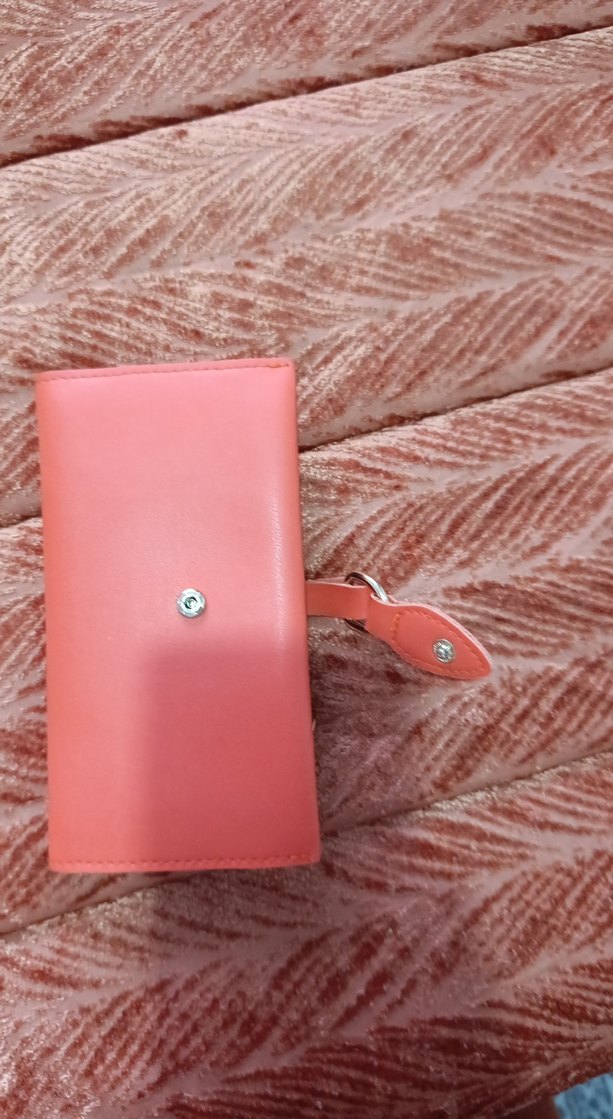 turuncu Tokalı Kadın El Cüzdanı - Görsel 2